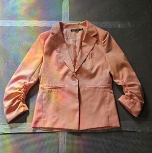 Peach Blazer Jacket